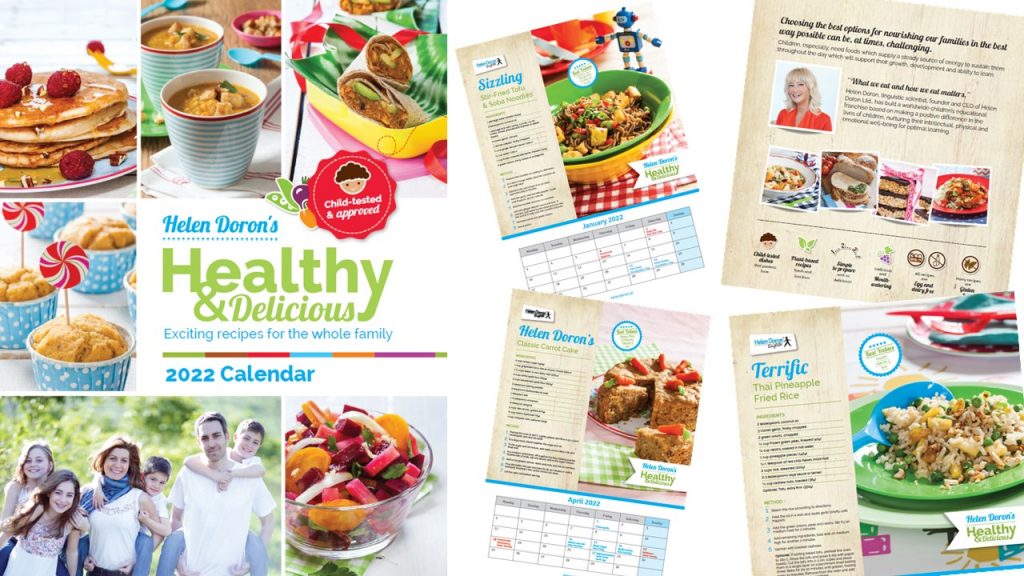 Konkursy i zabawy dla naszych uczniów 36 Healthy Delicious Helen Doron Calendar 2022 - Helen Doron English