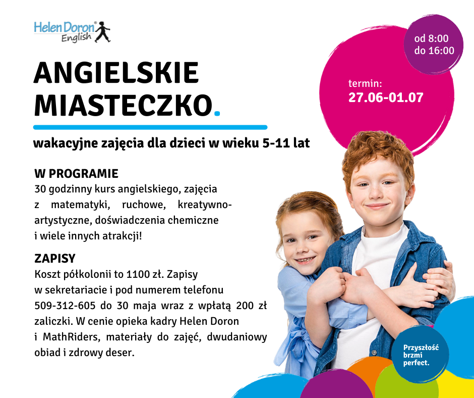 polkolonie 2022 Wpis na Facebooku 1 - Helen Doron English