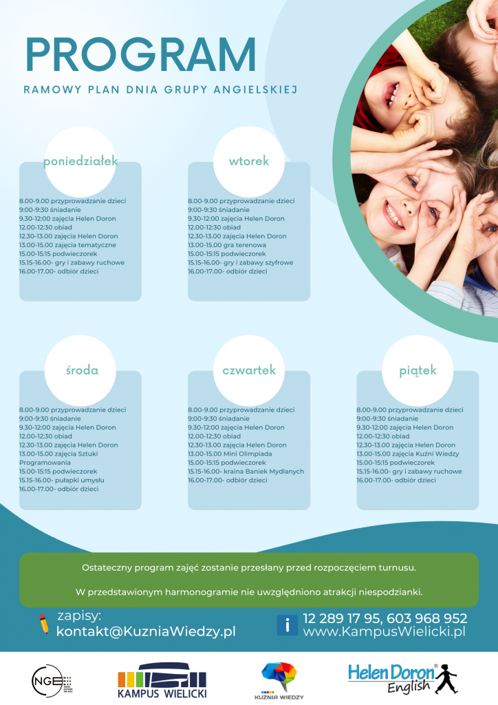 Półkolonie z Helen Doron! 2 program grupa angielska - Helen Doron English