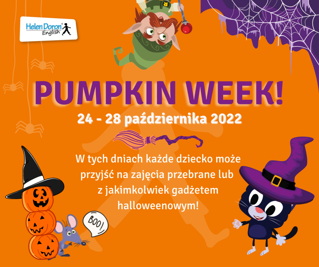 Yellow Orange Minimalist Trick Or Treat Facebook Post 1 - Helen Doron English