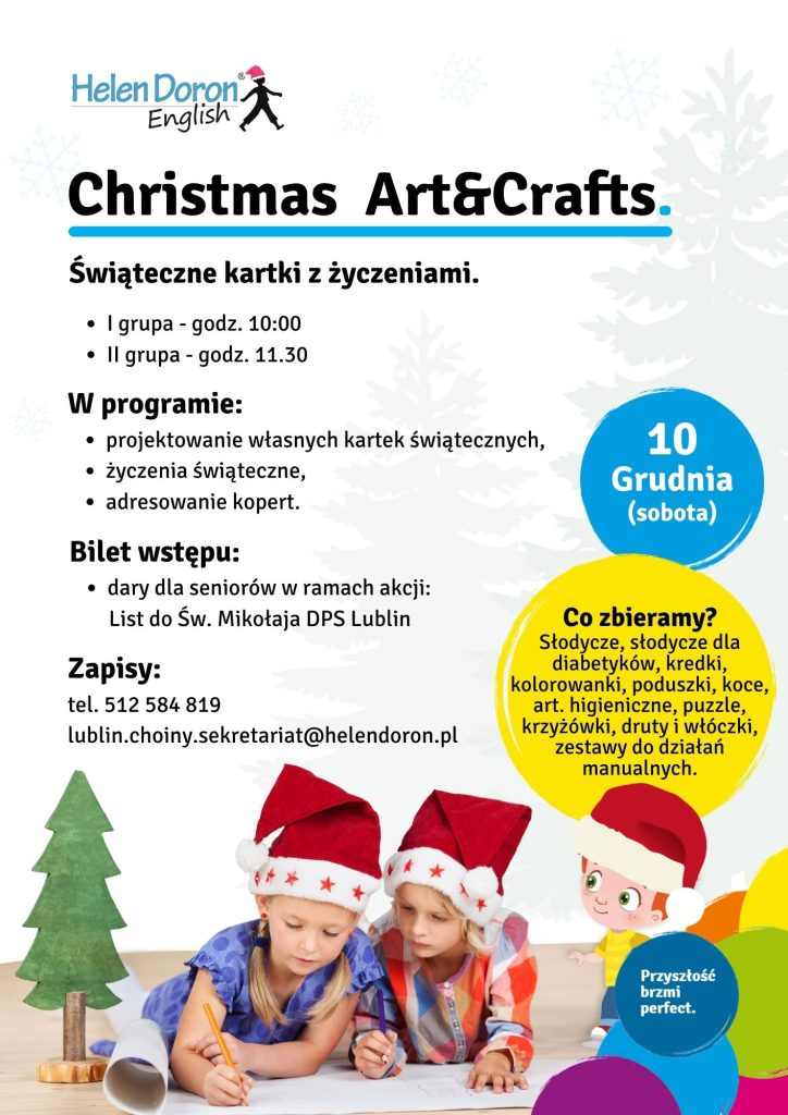 CHOINY Plakat warsztaty bozonarodzeniowe - Helen Doron English