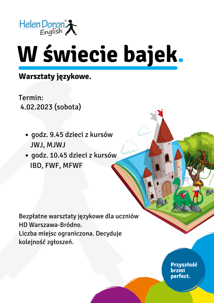 Sobotnie Warsztaty Językowe 1 Sobota z bajka po angielsku warsztaty - Helen Doron English