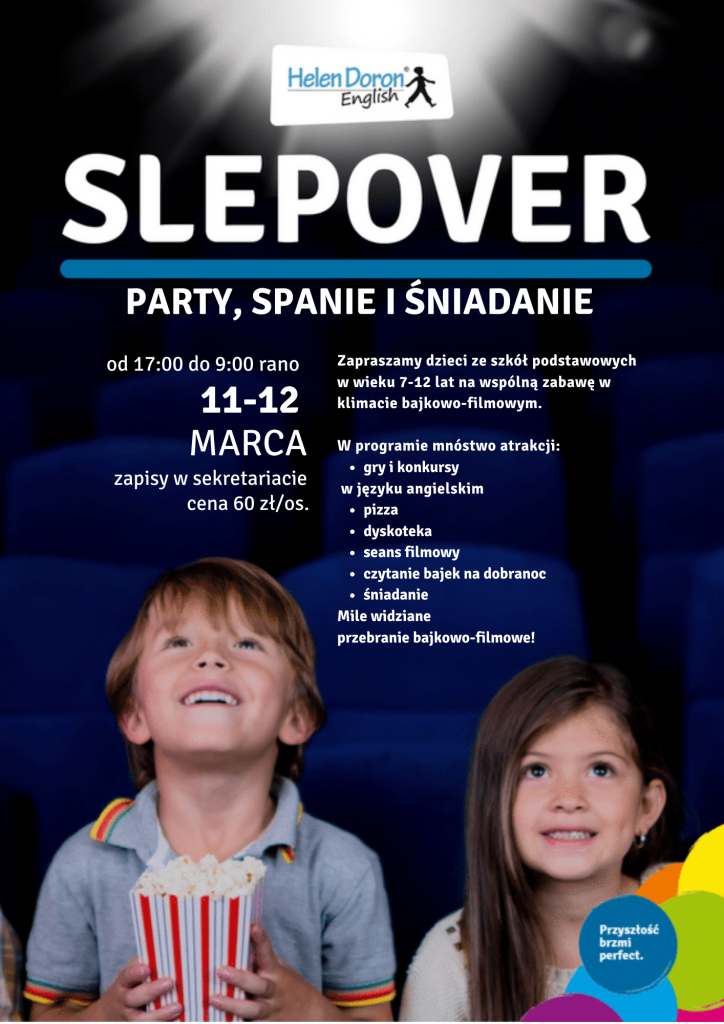 sleepover plakat A3 — kopia - Helen Doron English