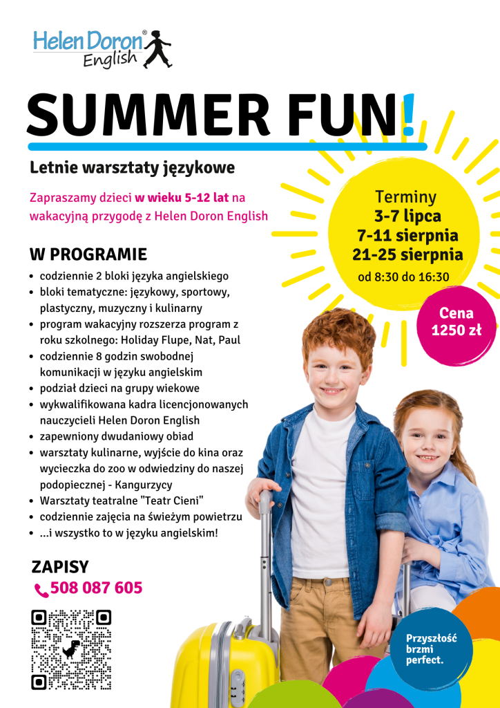 WARSZTATY WAKACYJNE LATO 2023 - Helen Doron English