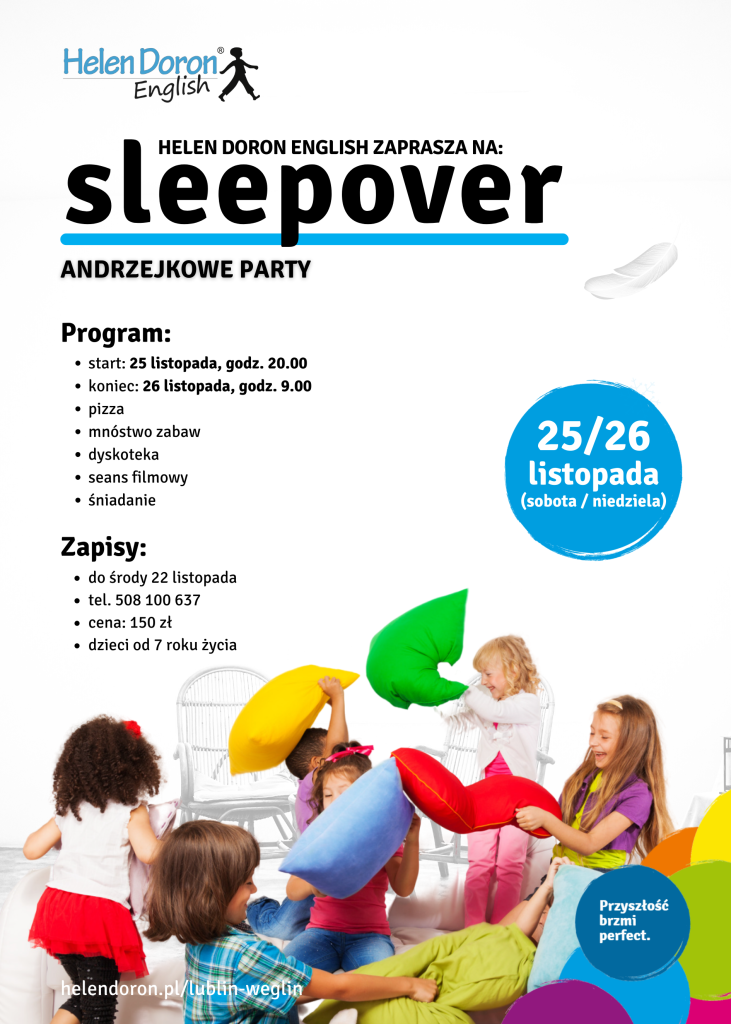 Sleepover Party - nocowanie w szkole Helen Doron 8 sleepover B2 – kopia - Helen Doron English