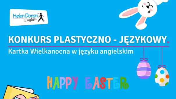 Zapraszamy do udziału w KOnkursie Plastyczno językowym! Zapraszamy uczniów do wzięcia udziału w konkursie na najpiękniejszą kartkę wielkanocną w języku angielskim. Zadaniem uczestników jest wykonanie kartki zainspirowanej Świętami Wielkanocnymi (z motywem świątecznym lub wiosennym) i umieszczenie na niej życzeń w języku angielskim oraz dostarczenie jej do naszej szkoły językowej w Garwolinie.