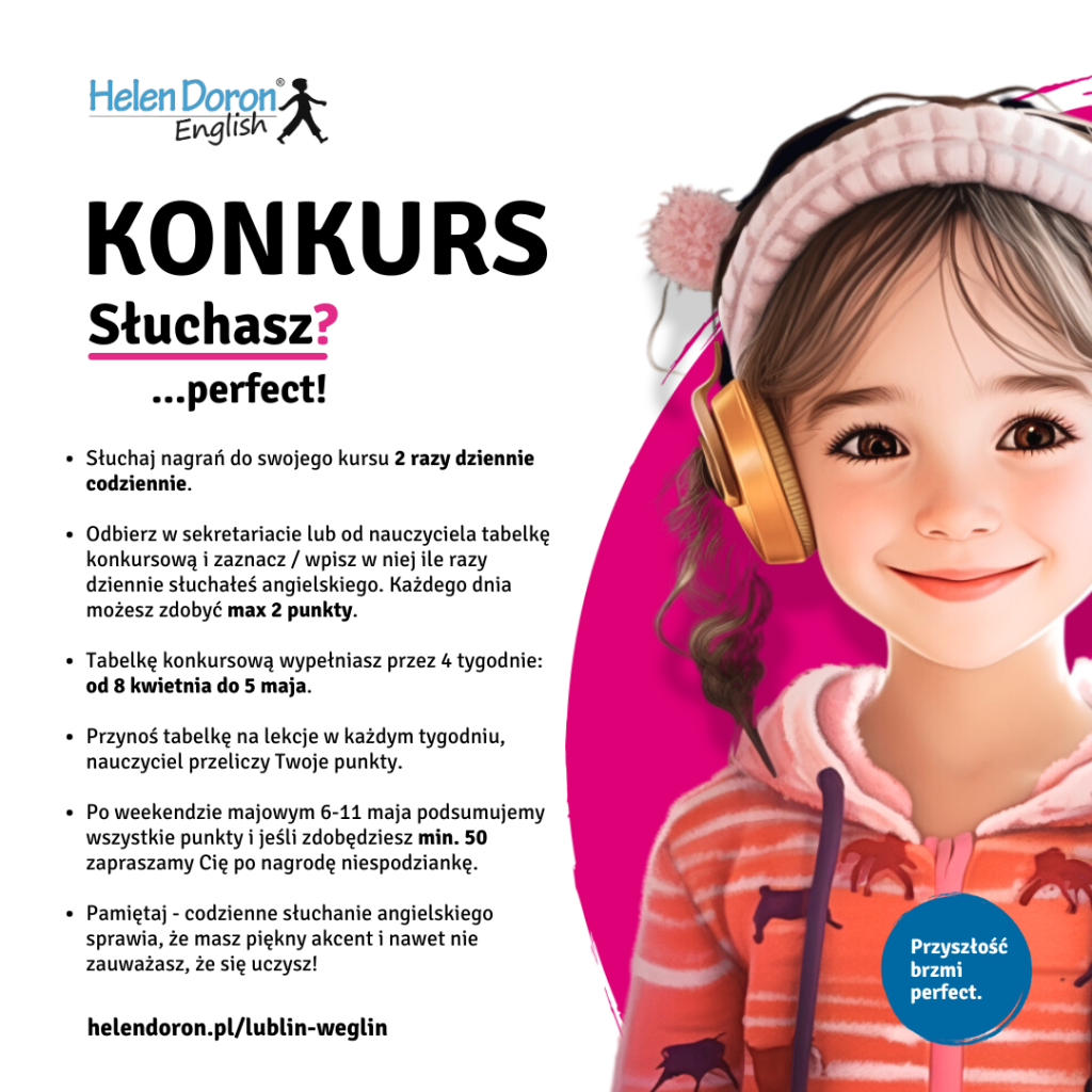 Konkursy i zabawy dla naszych uczniów 30 post do konkursu 1 - Helen Doron English