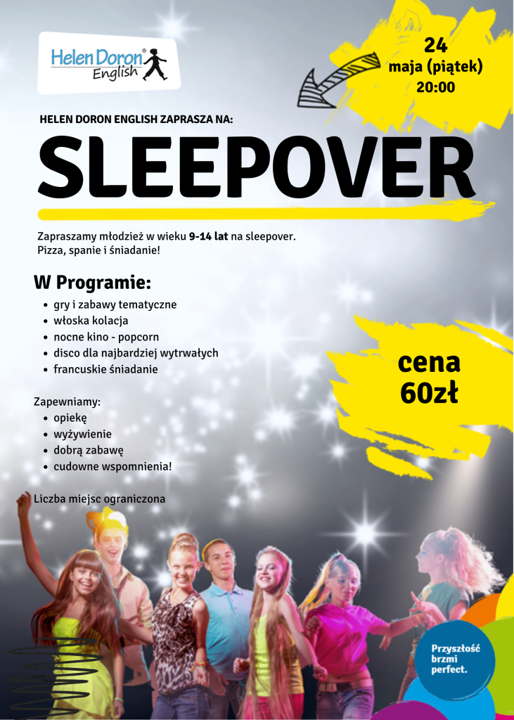 sleepover plakat - Helen Doron English