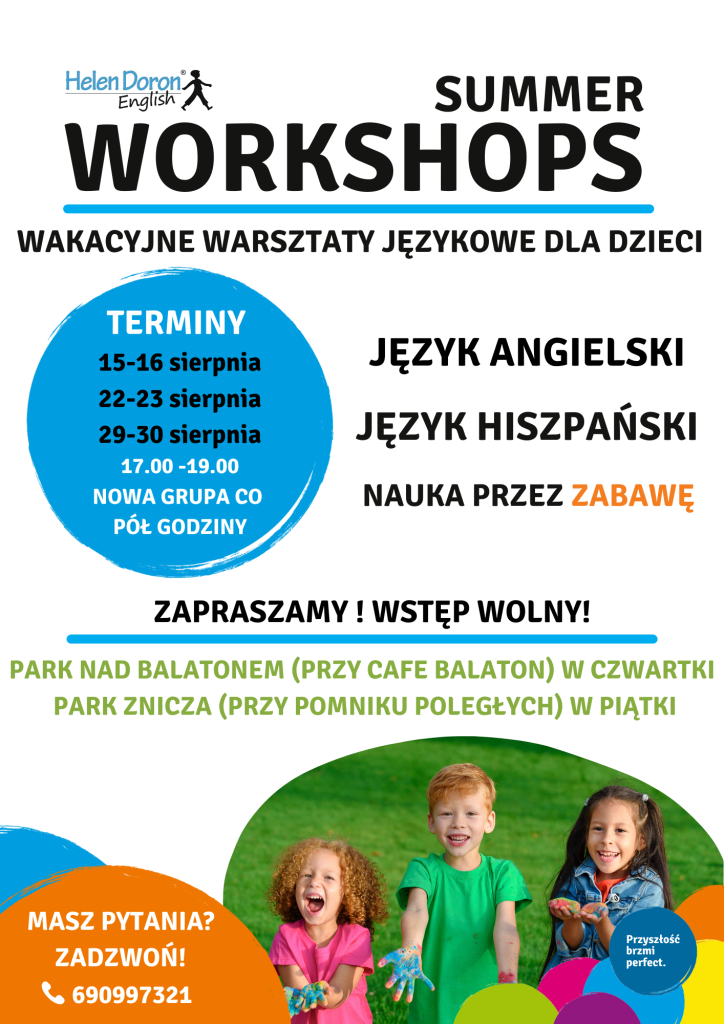 Otwarte warsztaty wakacyjne w parku! 1 workshops – kopia 1 - Helen Doron English