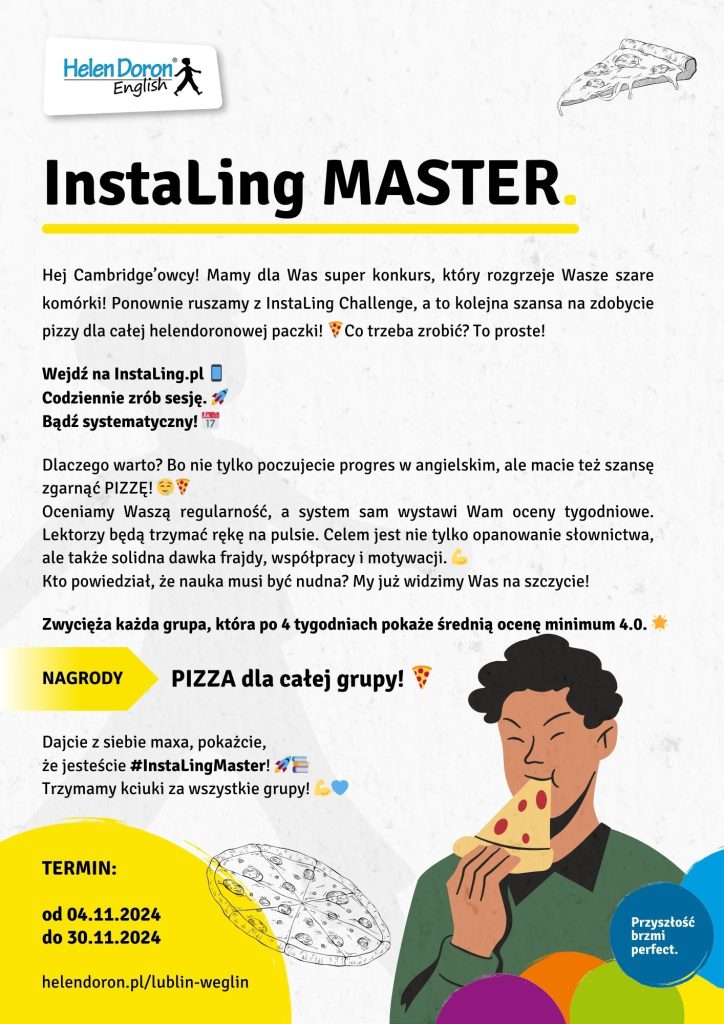 Konkursy i zabawy dla naszych uczniów 29 InstalIng Master 2024 - Helen Doron English