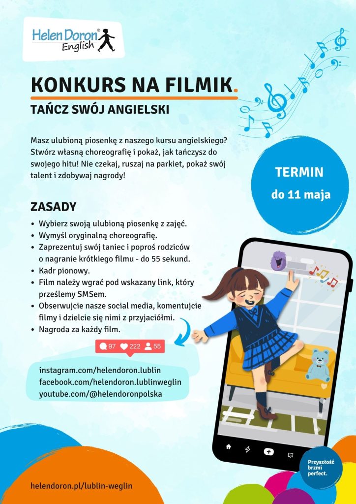 Konkursy i zabawy dla naszych uczniów 5 Konkurs TANCZ SWOJ ANGIELSKI - Helen Doron English