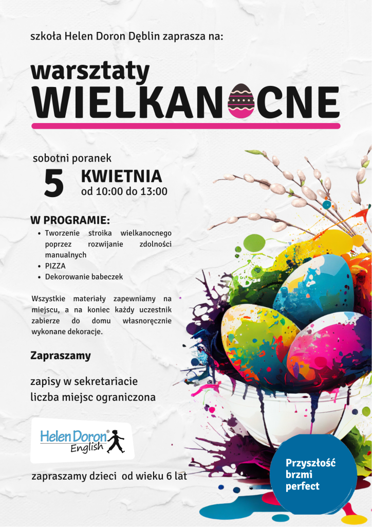 🐣 Relacja z warsztatów wielkanocnych 2026 🐣 90 Easter WARSZTATY – kopia 1 - Helen Doron English