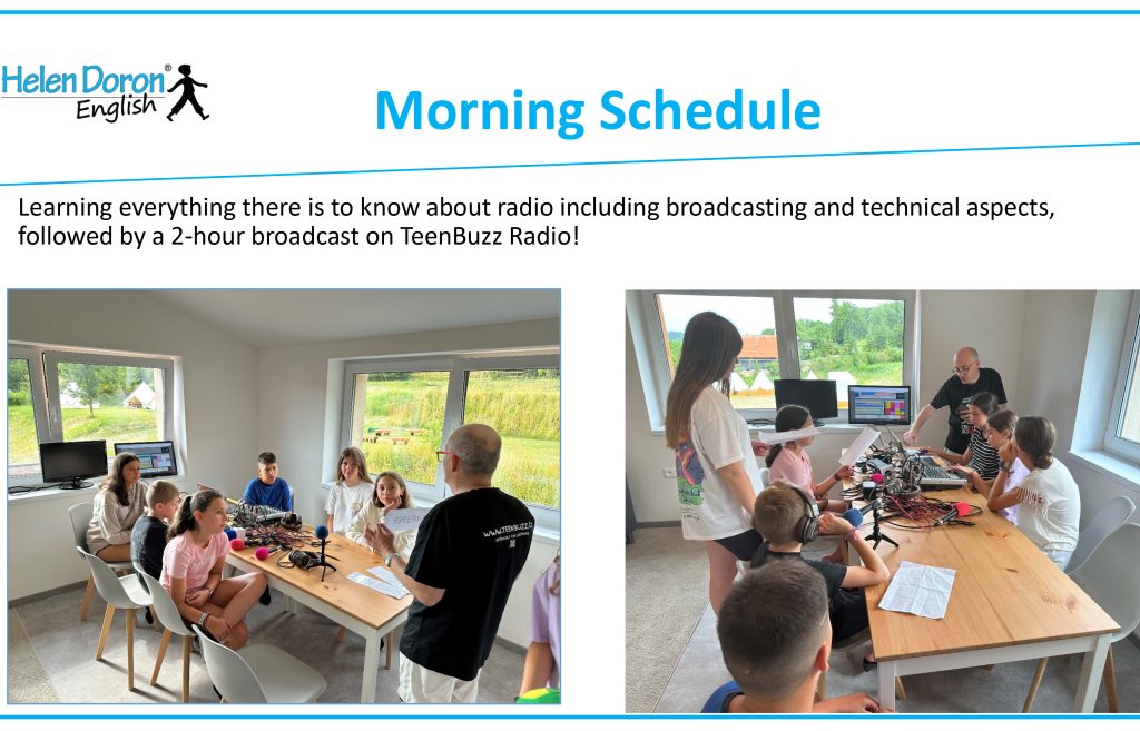 Teen Buzz Radio - międzynarodowe anglojęzyczne audycje radio dla dzieci i nastolatków 3 oboz angielski czechy 5 - Helen Doron English
