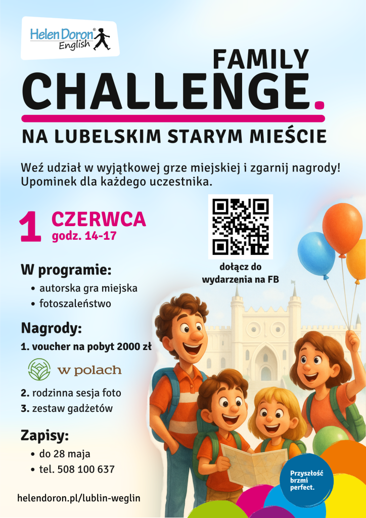 Rodzinne zakończenie roku szkolnego Family Challenge 13 czerwca 4 Family Challenge 2025 Weglin - Helen Doron English
