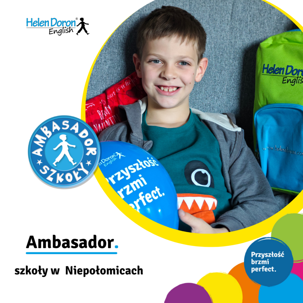 Szkoła językowa Helen Doron Niepołomice z wielką przyjemnością przedstawia swoich Ambasadorów. 1 HDE Ambasador 1080x1080 px POSTS – kopia 1 1 1 - Helen Doron English