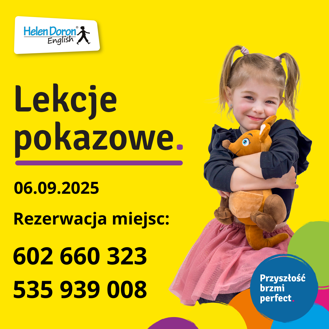 Zapraszamy na lekcję pokazową 1 2 1 - Helen Doron English