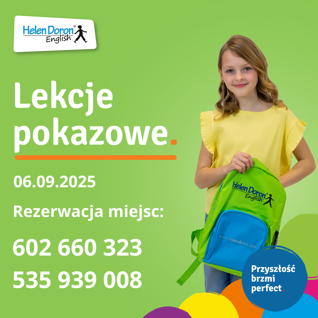 Zapraszamy na lekcję pokazową 3 Lekcja pokazowa – kopia2 - Helen Doron English