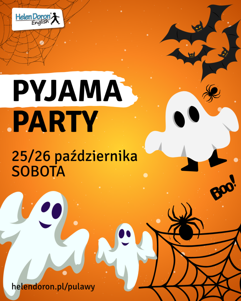 Imprezy w naszej szkole 1 Orange Illustrative Cartoon Halloween Party Presentation Post na Instagram 45 - Helen Doron English
