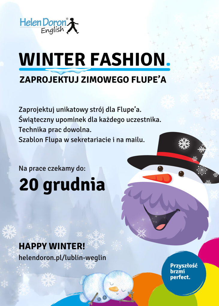 Konkursy i zabawy dla naszych uczniów 2 Zimowy Flupe - Helen Doron English