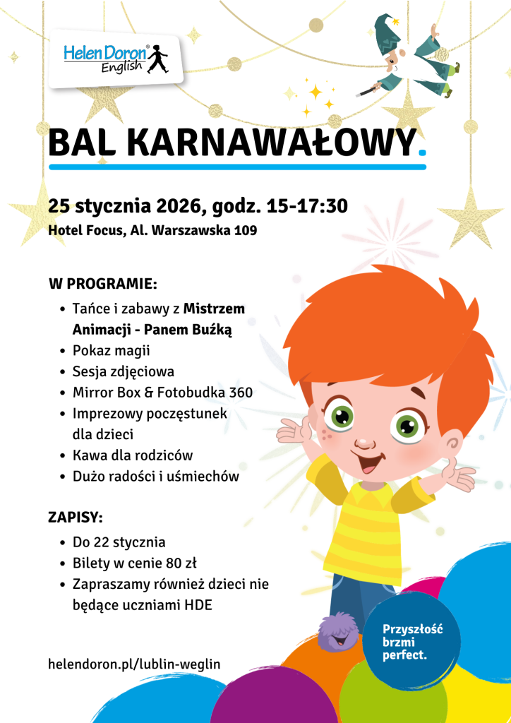 Bal karnawałowy dla dzieci 2 Bal 2025 - Helen Doron English
