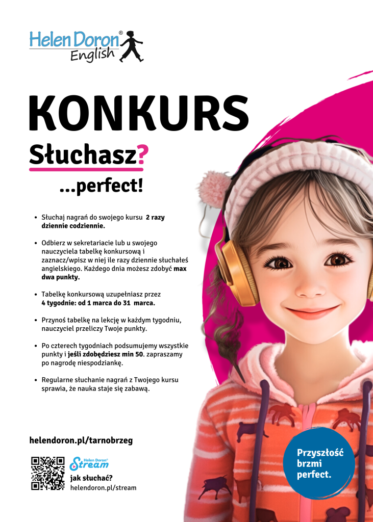 Konkursy dla uczniów 3 plakat do konkursu 1 - Helen Doron English