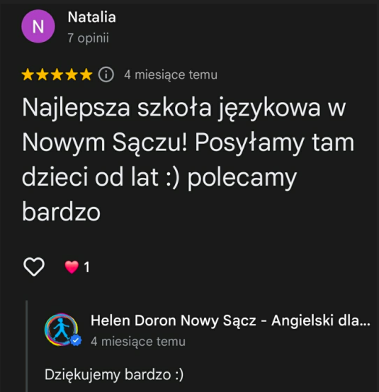 szkoła angielskiego Nowy Sącz