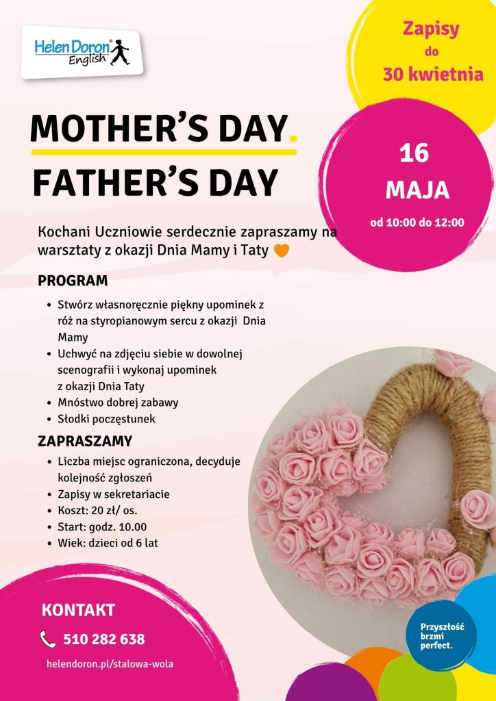 Plakat dzien mamy 2026 - Helen Doron English